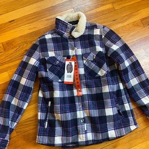 Fleece flannel jacket